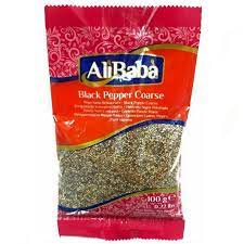 BLACK PEPPER COARSE 20X100G ALI BABA
