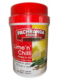 LIME AND GREEN CHILLI PICKLE 6X800G PACHRANGA