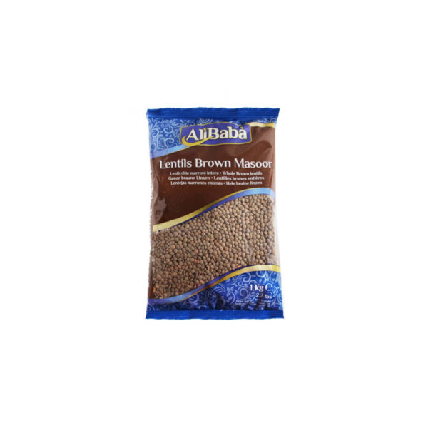 BROWN MASOOR WHOLE 10 X 1KG ALI BABA