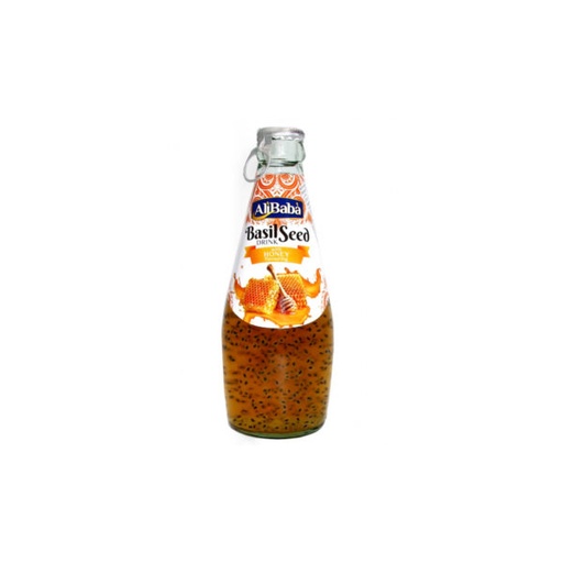 [B100009] BASIL SEEDS DRINK HONEY 24X290ML ALI BABA