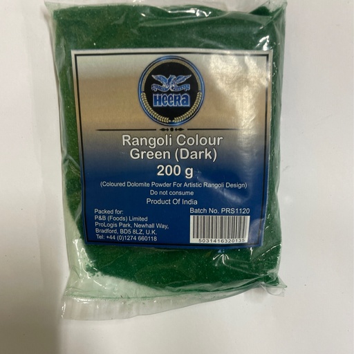 [D100041] HEERA DARK GREEN COLOR PWD 12x200G
