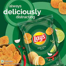 [MS100108] CHIPS CHILLY LEMON 24X52G LAYS