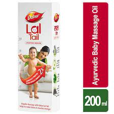 [C200070] AYURVEDIC LAL TAIL BABY MASAGE 4X200ML DABUR